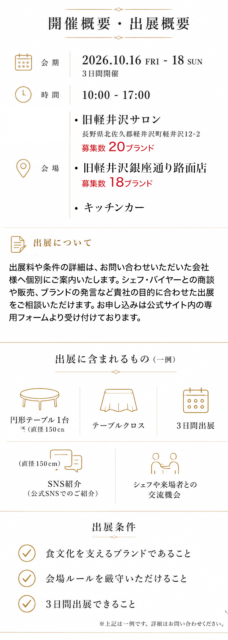 開催概要・出展概要