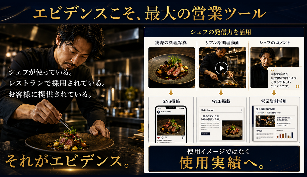 エビデンスこそ、最大の営業ツール