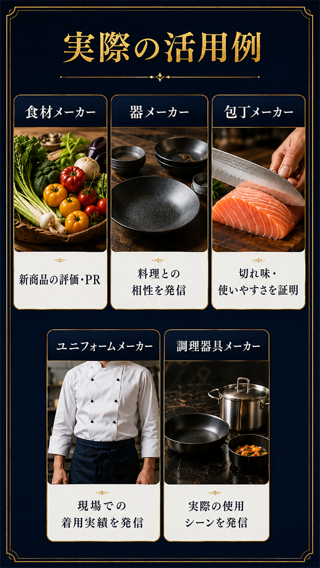 シェフの発信力を活用する