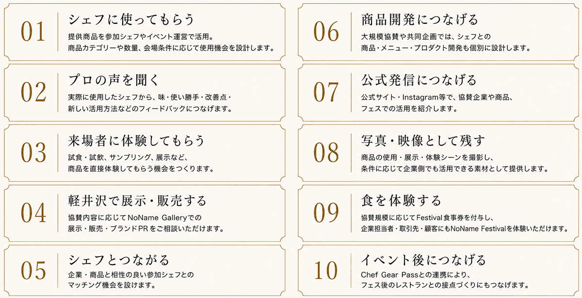 現物協賛で得られる価値