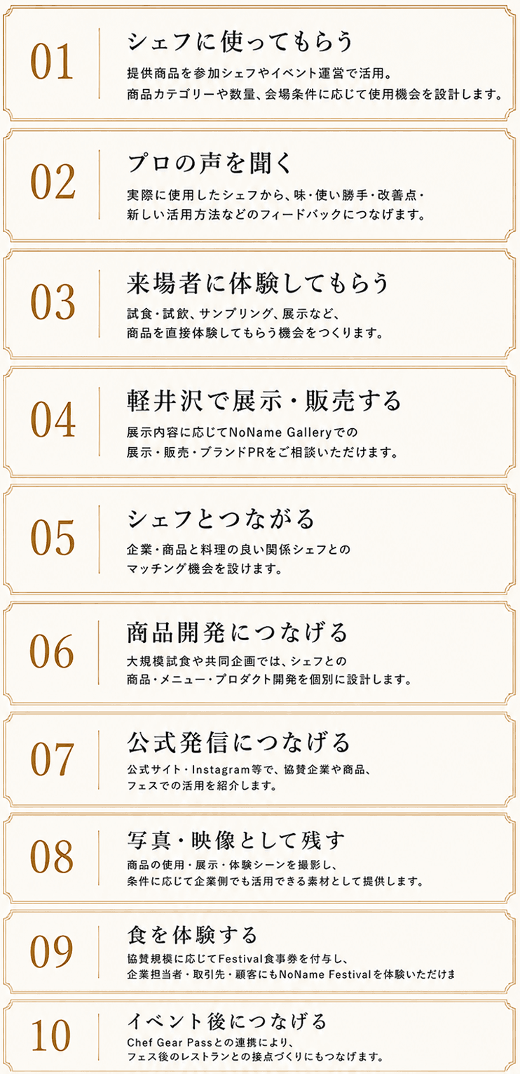 現物協賛で得られる価値